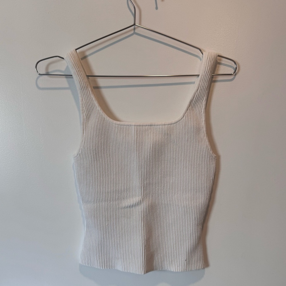 Babaton Cream Ribbed Camisole